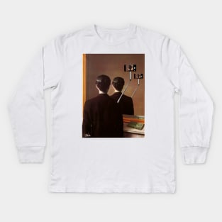 Modern dilema Magritte Kids Long Sleeve T-Shirt